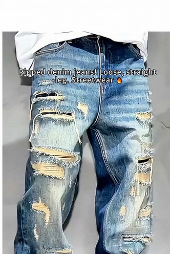 All-Season Ripped Denim Swag for Men