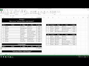 Mastering Advance Filter in Excel | Advanced Excel Lecture #5