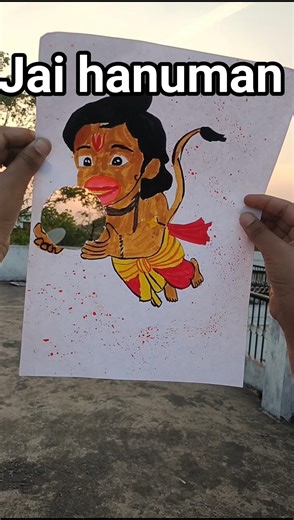 hanuman ji drawing | bajrangbali drawing #shorts #youtubeshorts #viral #art #trending
