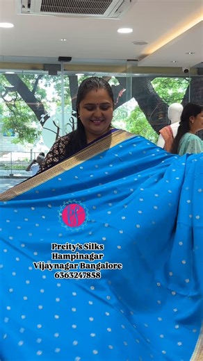 Preity’s Silks Pure Mysore crepe silk saree 📍STEP INTO OUR STORE AND FIND YOUR HAPPY PLACE 📍 📍: 364, 5th main, Hampinagar Vijaynagar Bangalore - 560040 Calling number ☎️ : 9611267661 WhatsApp us 📲 : 6363247858 9611217661 📍Website 🪩 link : www.preityssilks.com #preityssilks #likeforlike #instalike #instaforfollow #likeforfollow #followus #followback #sarees #reels #sareelover #viral #videos #karnataka #kerala #mysore #southaindain #designer #sareelove #sareedare #silkssaree #crepesilks #mys