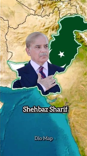 Pakistan Flag Map With Prime Minister Photo