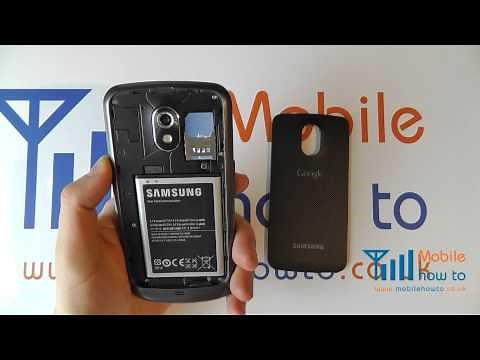 How To Insert & Remove a SIM Card - Samsung Galaxy Nexus