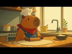 Chill Kitchen Vibes 🥣 Lo fi Beats with Capybara the Cook