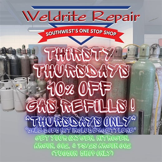 THIRSTY THURSDAYS at Weldrite Repair – Tucson Shop Only! Every...