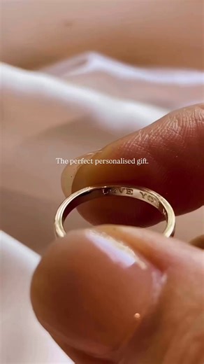 Give a gift you know will be loved. Our signature rings are made in solid 14ct gold or sterling silver, with complimentary engraving inside every band. Meaningful, personal and perfect for everyday wear. | Bluebird Co | Facebook
