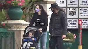Krysten Ritter spotted enjoying a walk with her family in LA