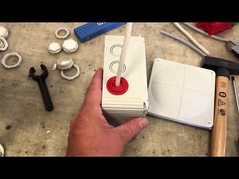 Cable installation via grommet with strain relief: CLIXX® by WISKA