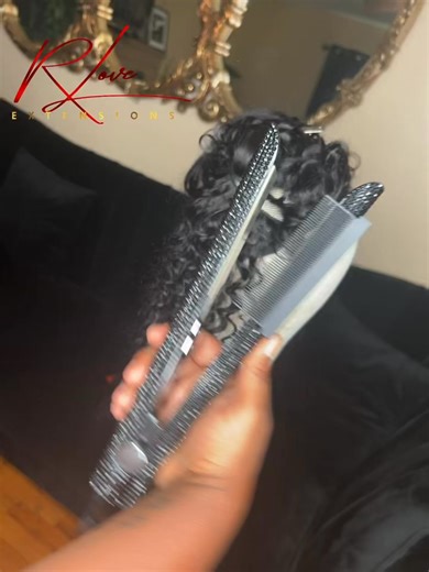 Sleek hair in minutes 🔥 Our ceramic titanium flat iron heats to 480°F in just 30 seconds for fast, flawless straightening. Backed by a 1-year warranty ❤️ order yours online now https://rloveextensions.com/products/ceramic-titanium-flat-iton?variant=42832756310176 💕 | R Love Extensions