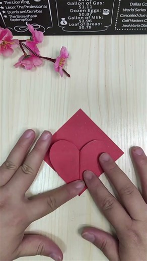 Easy Origami Heart Card Tutorial - Perfect DIY Valentine! 💌✨ #origamiheart #diycards