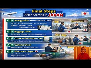 Must watch if you are traveling to Japan! Airport Arrival, Immigration & Customs Explained