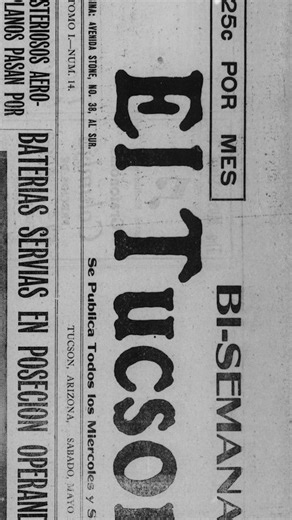 For nearly half a century, El Tucsonense served as a voice for the Mexican American community in Tucson and across Southern Arizona. As Tucson's longest-running Spanish newspaper, its coverage was expansive—spanning from the Mexican Revolution and both World Wars, to local art and theatre news. 📰 Learn more about this influential publication and explore the archives at the Arizona History Museum (Arizona Historical Society) and the UA Special Collections Library (University of Arizona Libraries