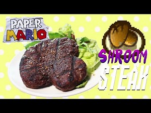 How to Make a Paper Mario Shroom Steak - Mario Food Recipe