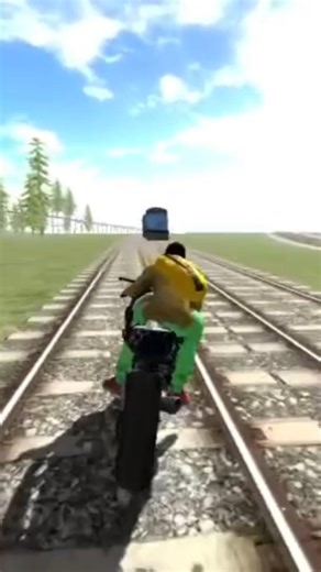 🔴 KAWASAKI NINJA H2R VS TRAIN 🔥🔥#challengeshorts #indianbikesdriving3dshorts #viralshort #gaming