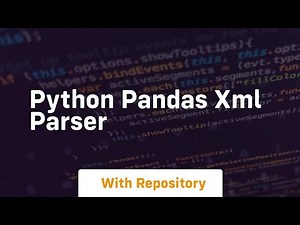 python pandas xml parser