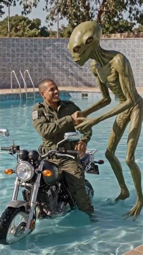 I meet alien and gave shake hand to it 🔥