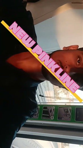 Experienced the new driverless Pink Line Metro from Burari today. Amazing journey!”#pink line #metro