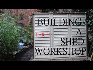 BUILDING A WORKSHOP // PART 1 // DURAMAX 10X8 V2 SHED AND SLAB FOUNDATION