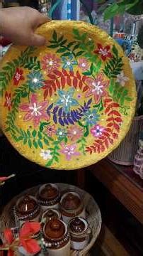 DIY Paper Pulp Platter from Waste Paper | Handmade Wall Decor #diy #bestoutofwastecraftidea