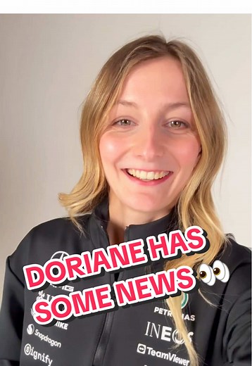 Super proud of you, @doriane.pin. An exciting new chapter 📖 #F1 #Formula1 #F1academy #Mercedes #DorianePin