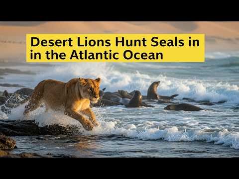 How Desert Lions Hunt Seals in the Atlantic Ocean