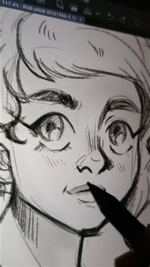 another simple sketchy sketch on my new shiny portable tablet #drawing #wacom #movinkpad11 #digital