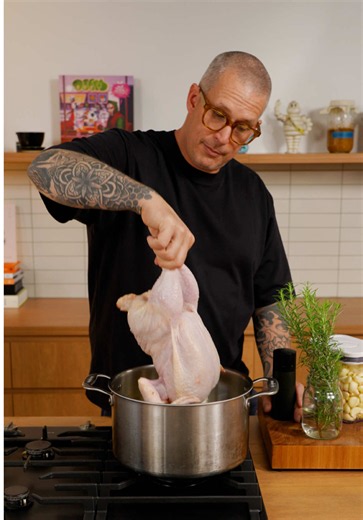 Roast Chicken Poached in Beef Fat: Flavorful Oven Roast Recipe