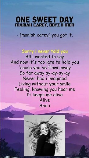 Mariah Carey, Boyz II Men - One Sweet Day (Lyrics) #shorts