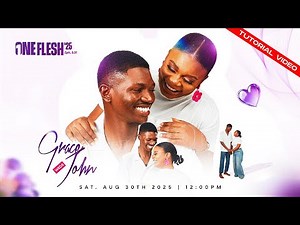 How To Design a STUNNING WEDDING INVITATION FLYER - Photoshop Tutorial