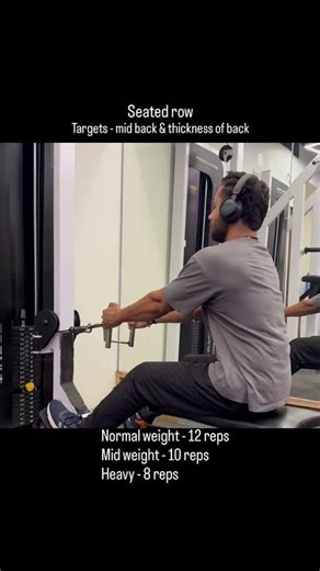 Seated row - subscribe for more such videos