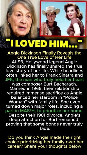 Angie Dickinson Finally Reveals the One True Love of Her Life