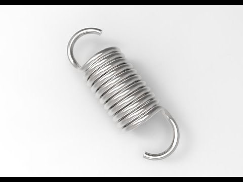 Tension spring (hook Spring) in Solid Works Tutorial