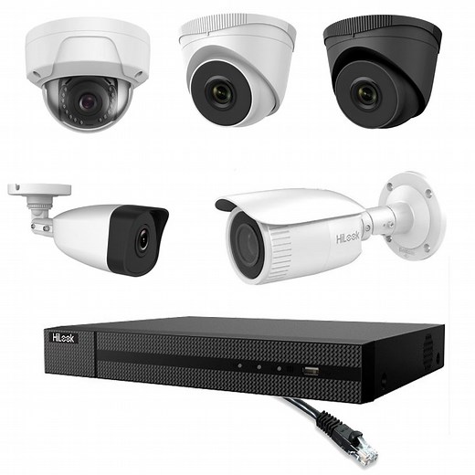 Hilook by Hikvision - 4/5MP 4 Channel IP CCTV Camera Kit...