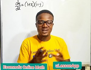 Separation of Variables. uLessonApp | Esomnofu Online MATH