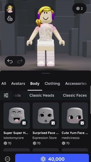 Roblox just remove classic faces and heads😩 #roblox #edit #helpmemakethismakesense #mm2