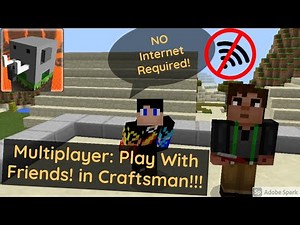 Craftsman| How To Play Multiplayer With Your Friends!!! WITHOUT Internet!!! | Easily Explained! EPIC