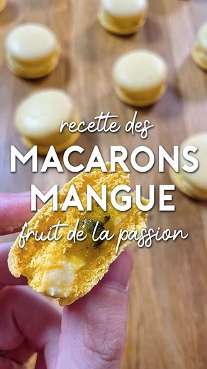 58K views · 172 reactions | [ MACARONS MANGUE PASSION ] Et voici la recette de mes macarons aux fruits exotiques ! Franchement le mélange des deux garnitures c’est juste top  À vous de tester  Bisous, Laurène #macaron #macarons #recette #patisserie #mangue #passion #fruitdelapassion #exotique #fruitsexotiques #macaronsmanguepassion #recettemacarons | Cook&Record | Facebook