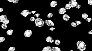 Falling Diamonds Beautiful Loop Background Seamless loop. 4K Green Screen.