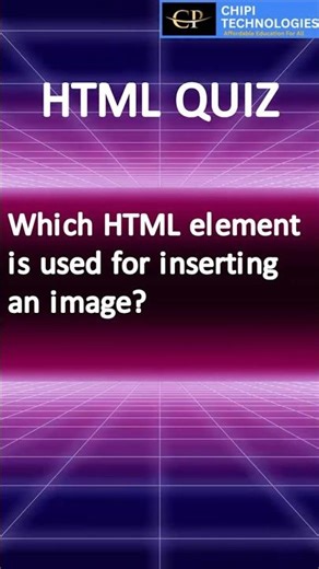 Which Tag Displays Images in HTML | Quick HTML Quiz | ChiPi Technologies