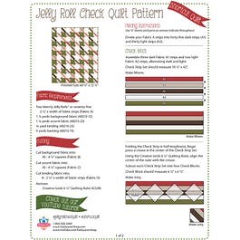 Jelly Roll Check Shortcut Quilt Pattern | Free PDF Fat Quarter Shop Exclusive