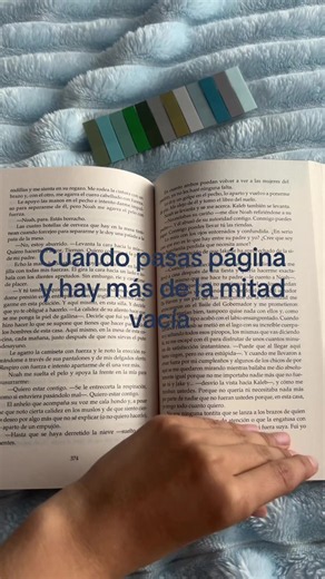 Cuando pasas página y hay más de la mitad vacía — sensación de premio