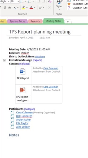 Like chocolate & peanut butter 🍫 🥜 #notetakimg #notes #tutorial #OneNote #gtd #corporate #Oitlook #officetips #email | Mike Tholfsem