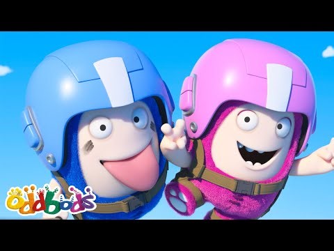 Terjun Udara: Rebut Hadiah! | Oddbods | Cute Cartoons for Kids @Oddbods Malay