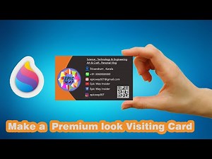Windows 10 Paint3d Tutorial : Make a premium look visiting Card using pint 3d app ! paint 3d easy