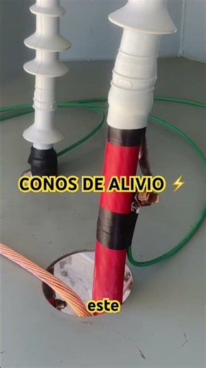 Conos de alivio #tension #cable #xlp #electric #substation #transformer #electricity