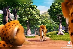Animated safari Cartoon