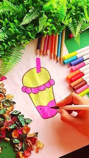 Drawing Paint Art cute kawaii satisfying speed art shorts