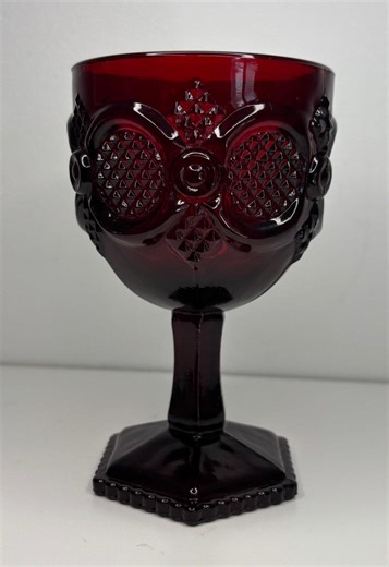 Avon Cape Cod Red Wine Goblet - Etsy