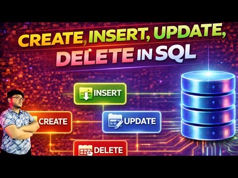 CREATE, INSERT, UPDATE, DELETE in SQL 🚀 | CRUD Operations in MySQL (Practical) #sql #dbms #ml #trend