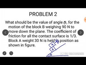 Friction on connected bodies- problem 2