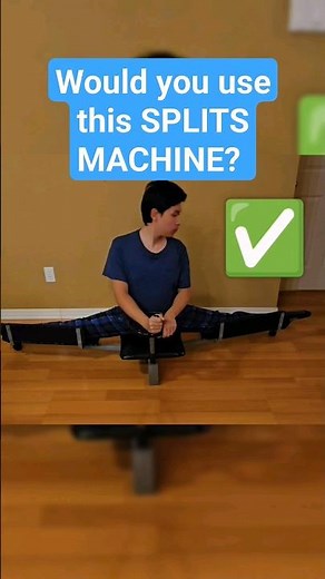 Trying Anna mcnulty's splits machine! #flexible